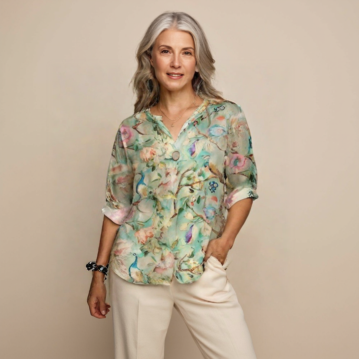 Helena | Floral Vintage Blouse