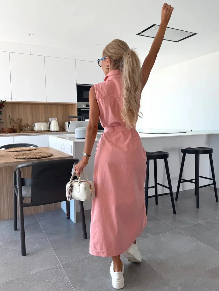 Isabella – Maxi Denim Dress