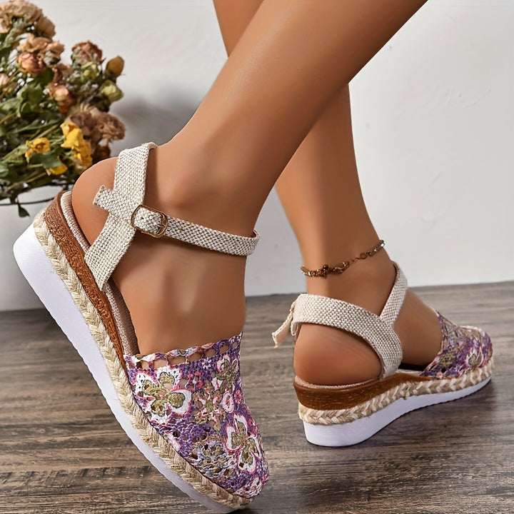 Cleo – Floral Wedges