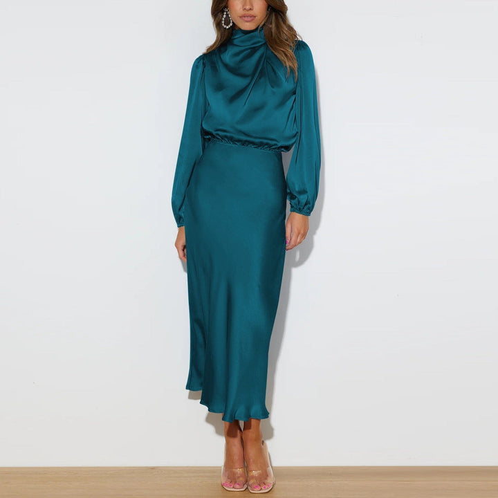 Ellie | Elegant Silk Dress with Long Sleeves