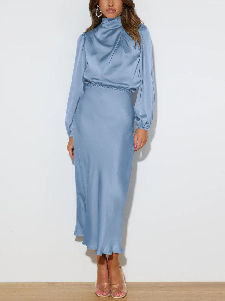 Ellie | Elegant Silk Dress with Long Sleeves