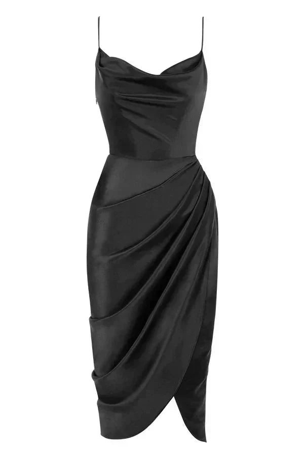 Eliza | Silk Maxi Dress With Corset