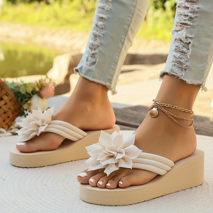 Ailani – Floral Wedge Sandals