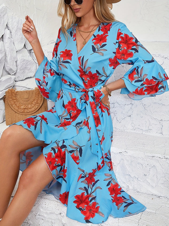 Jada – Floral Ruffle Dress