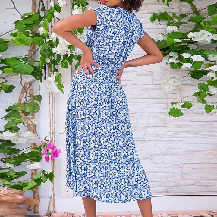 Ava - Floral Midi Summer Dress