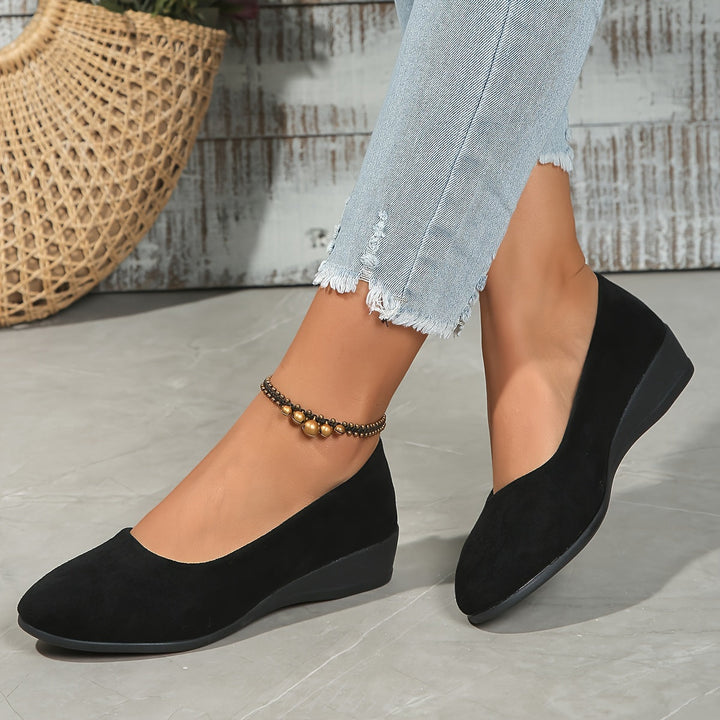 Eliane – Comfortable Ballet Flats with Wedge Heel