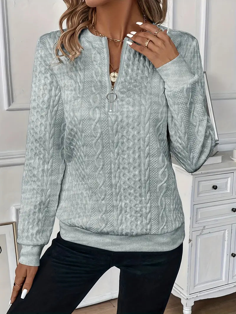 Margaret – Zippered Sweater