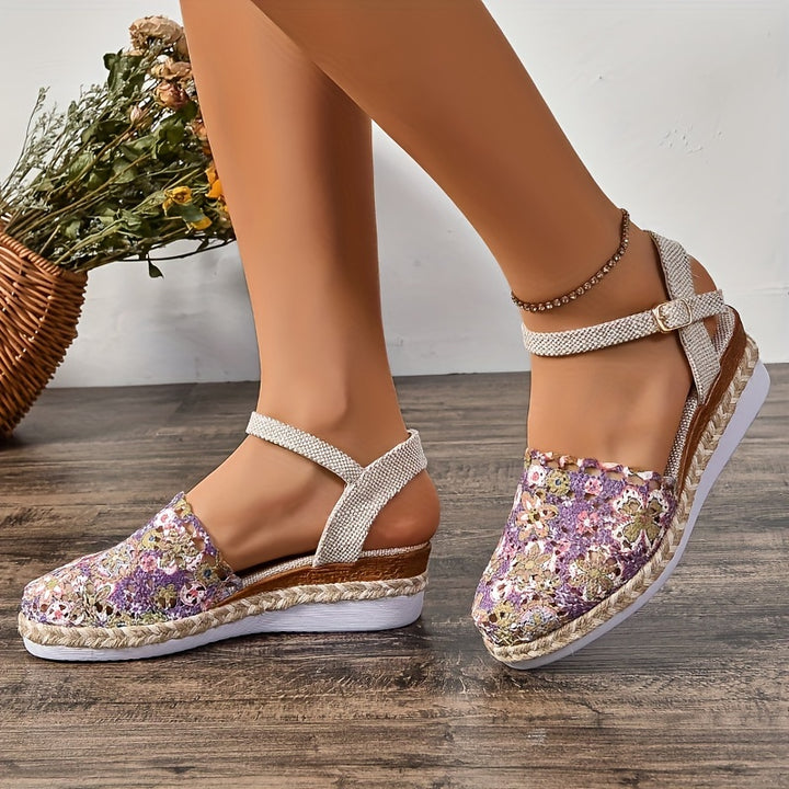 Cleo – Floral Wedges