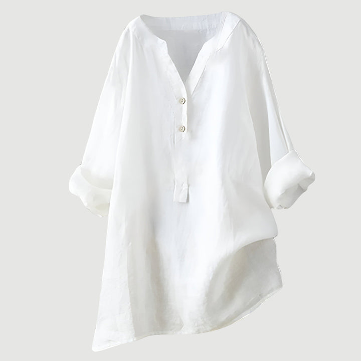 Freja – Airy and Comfortable Linen Shirt with Buttons