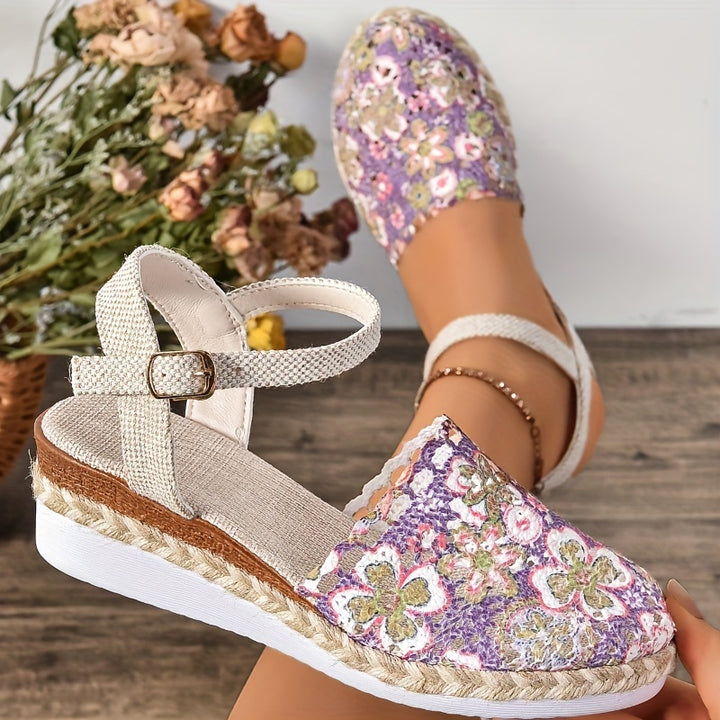 Cleo – Floral Wedges