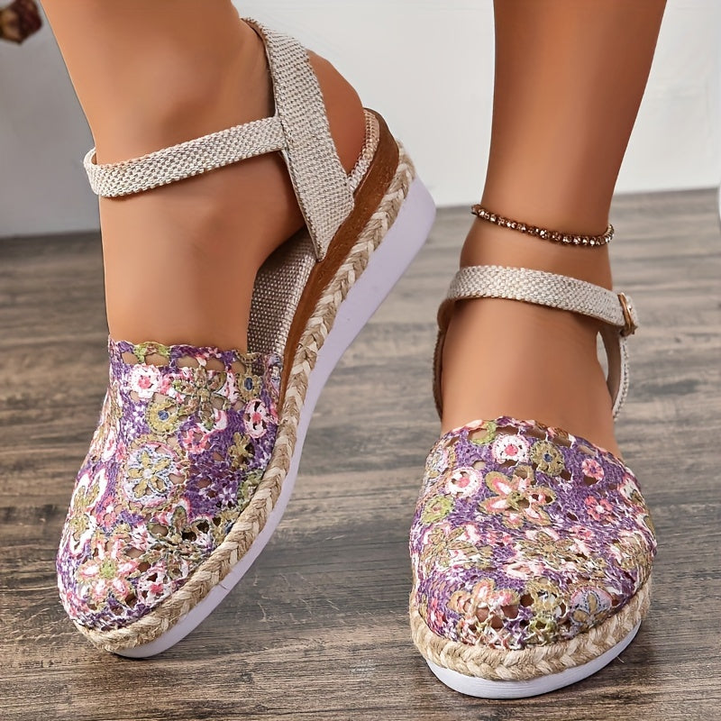 Cleo – Floral Wedges