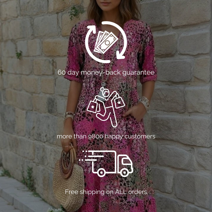 Lisa | Vibrant Mid Length Dress