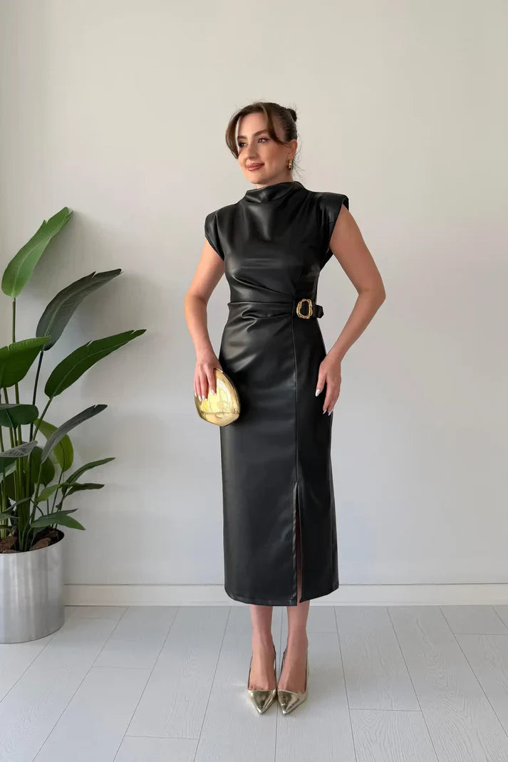 Leona | Classic Belted Dress